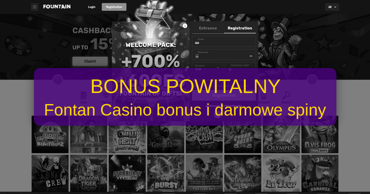 Fontan Casino bonus - Bonusy 2026 | Polska